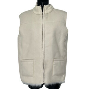 Fur Lined Cream Vest